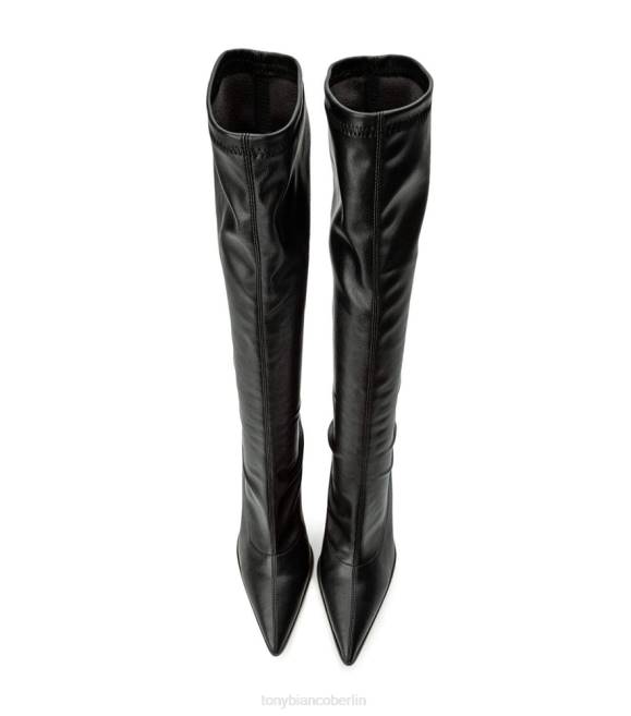 kniehohe Stiefel| de Tony Bianco Frauen Ritter-Kalbsstiefel schwarze Venezia 4624407